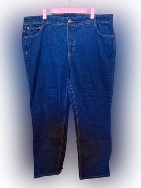 Charter Club Womens Navy Straight-Leg Jeans